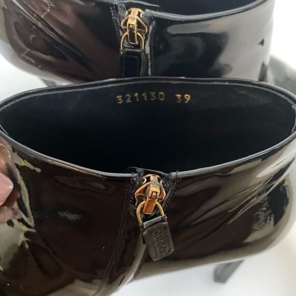 Gucci Patent Leather Ankle Boots - Picture 6 of 15